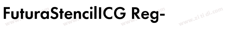 FuturaStencilICG Reg字体转换